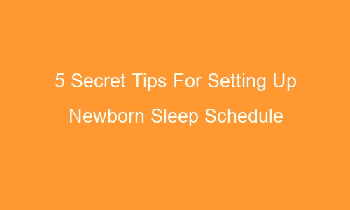 5 secret tips for setting up newborn sleep schedule 53634 1 - 5 Secret Tips For Setting Up Newborn Sleep Schedule